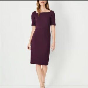 Ann Taylor Plum Sheath Dress